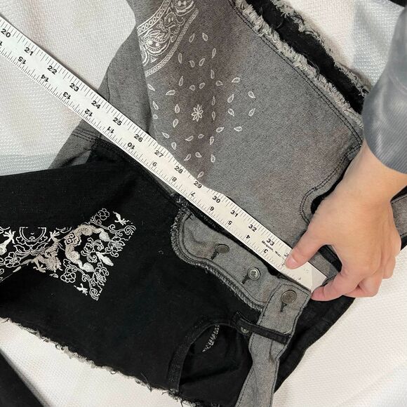 JK Attire Half Awake Graffiti Print High Waist Skinny Jeans‎ - Picture 4 of 8